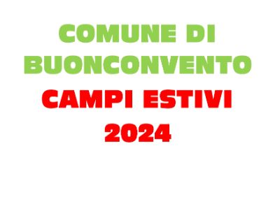 Campi Estivi 2024